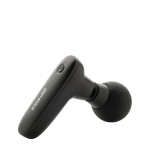 Pistola massaggiante portatile in plastica ecologica color nero vista area di stampa