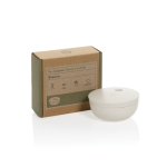 Umidificatore ricaricabile in plastica riciclata con autonomia di 6 h color beige vista con scatola