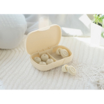 Tappi auricolari in silicone riciclato con riduzione del rumore 36dB color beige vista ambiente