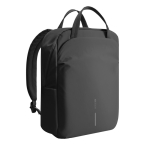 Zaino espandibile in tessuto riciclato con cerniera Duo-Zipper 16” color nero decima vista