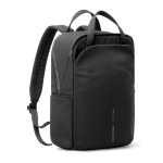 Zaino espandibile in tessuto riciclato con cerniera Duo-Zipper 16” color nero vista 12