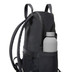 Zaino espandibile in tessuto riciclato con cerniera Duo-Zipper 16” color nero vista 15