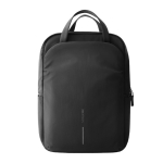 Zaino espandibile in tessuto riciclato con cerniera Duo-Zipper 16” color nero seconda vista