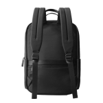 Zaino espandibile in tessuto riciclato con cerniera Duo-Zipper 16” color nero quinta vista