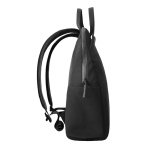 Zaino espandibile in tessuto riciclato con cerniera Duo-Zipper 16” color nero nona vista