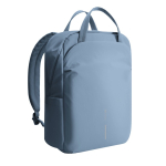 Zaino espandibile in tessuto riciclato con cerniera Duo-Zipper 16” color blu decima vista