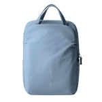 Zaino espandibile in tessuto riciclato con cerniera Duo-Zipper 16” color blu seconda vista