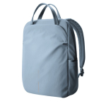 Zaino espandibile in tessuto riciclato con cerniera Duo-Zipper 16” color blu quarta vista