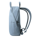 Zaino espandibile in tessuto riciclato con cerniera Duo-Zipper 16” color blu sesta vista