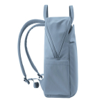 Zaino espandibile in tessuto riciclato con cerniera Duo-Zipper 16” color blu settima vista