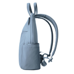 Zaino espandibile in tessuto riciclato con cerniera Duo-Zipper 16” color blu ottava vista