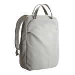 Zaino espandibile in tessuto riciclato con cerniera Duo-Zipper 16” color grigio