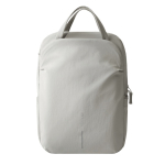 Zaino espandibile in tessuto riciclato con cerniera Duo-Zipper 16” color grigio seconda vista