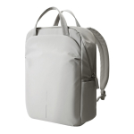 Zaino espandibile in tessuto riciclato con cerniera Duo-Zipper 16” color grigio terza vista