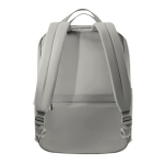 Zaino espandibile in tessuto riciclato con cerniera Duo-Zipper 16” color grigio quarta vista
