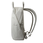 Zaino espandibile in tessuto riciclato con cerniera Duo-Zipper 16” color grigio quinta vista