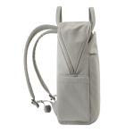 Zaino espandibile in tessuto riciclato con cerniera Duo-Zipper 16” color grigio sesta vista