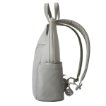 Zaino espandibile in tessuto riciclato con cerniera Duo-Zipper 16” color grigio settima vista