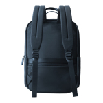 Zaino espandibile in tessuto riciclato con cerniera Duo-Zipper 16” color blu mare quarta vista