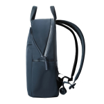 Zaino espandibile in tessuto riciclato con cerniera Duo-Zipper 16” color blu mare quinta vista