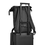 Zaino urbano impermeabile con fissaggio per bici e antifurto 16” color nero vista 12