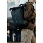 Zaino urbano impermeabile con fissaggio per bici e antifurto 16” color nero