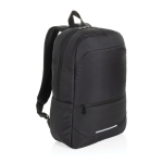 Zaino in poliestere riciclato con design business e tasche 15.6” color nero