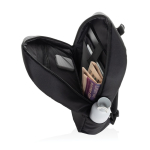 Zaino in poliestere riciclato con design business e tasche 15.6” color nero terza vista