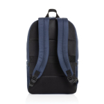 Zaino in poliestere riciclato con design business e tasche 15.6” color blu mare quarta vista