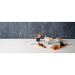 Set da fonduta in ceramica con riscaldamento a candele 750 ml Boska color bianco