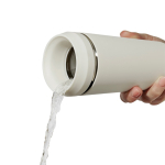 Tazza termica acciaio riciclato con coperchio 360° e 354 ml Topl To Go color bianco terza vista