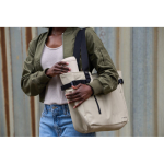 Tazza termica acciaio riciclato con coperchio 360° e 354 ml Topl To Go color bianco vista ambiente