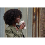 Tazza termica acciaio riciclato con coperchio 360° e 354 ml Topl To Go color bianco vista ambiente 3