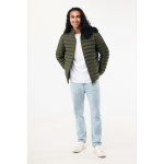 Giacca imbottita uomo poliestere riciclato 70g/m2 IQONIQ Maiko color cachi vista con modello