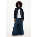 Giacca imbottita donna poliestere riciclato 70 g/m2 IQONIQ Maiko color nero vista con modello