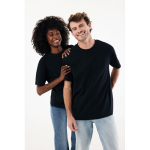 T-shirt unisex cotone riciclato modern fit 220 g/m2 IQONIQ Nikko color nero