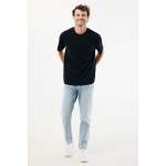 T-shirt unisex cotone riciclato modern fit 220 g/m2 IQONIQ Nikko color nero