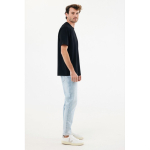 T-shirt unisex cotone riciclato modern fit 220 g/m2 IQONIQ Nikko color nero