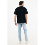 T-shirt unisex cotone riciclato modern fit 220 g/m2 IQONIQ Nikko color nero