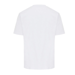 T-shirt unisex cotone riciclato modern fit 220 g/m2 IQONIQ Nikko color bianco seconda vista