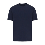 T-shirt unisex cotone riciclato modern fit 220 g/m2 IQONIQ Nikko color blu mare