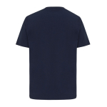 T-shirt unisex cotone riciclato modern fit 220 g/m2 IQONIQ Nikko color blu mare seconda vista