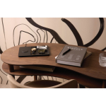 Caricatore wireless da scrivania ecologico con vassoio organizer color nero vista ambiente 3