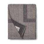 Coperta in poliestere riciclato con tocco morbido e caldo 260 g/m2 color grigio quarta vista