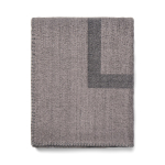 Coperta in poliestere riciclato con tocco morbido e caldo 260 g/m2 color grigio quinta vista
