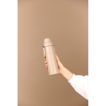 Borraccia termica acciaio riciclato con manico e doppia apertura 600ml color avorio vista ambiente