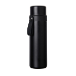 Thermos in acciaio inox riciclato con manico per il trasporto 750 ml color nero