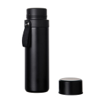 Thermos in acciaio inox riciclato con manico per il trasporto 750 ml color nero seconda vista