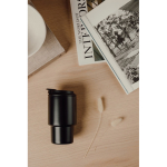 Tazza take away in acciaio riciclato con coperchio ribaltabile 350 ml color nero