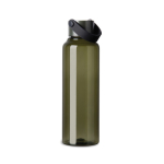 Borraccia rPET design minimalista con tappo in acciaio e manico 550 ml color verde terza vista